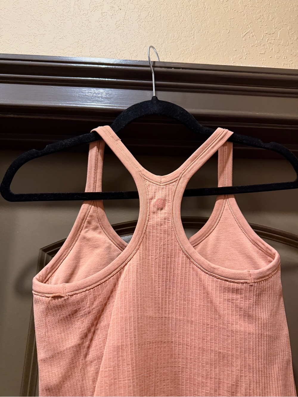 Lululemon Ribbed Racerback Tank Top - Peach - Picture 2 of 2